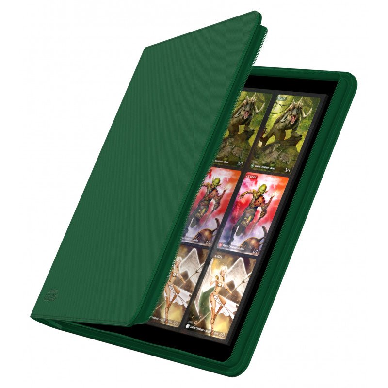 Ultimate Guard Zipfolio 480 - 24-Pocket XenoSkin (Quadrow) - Vert