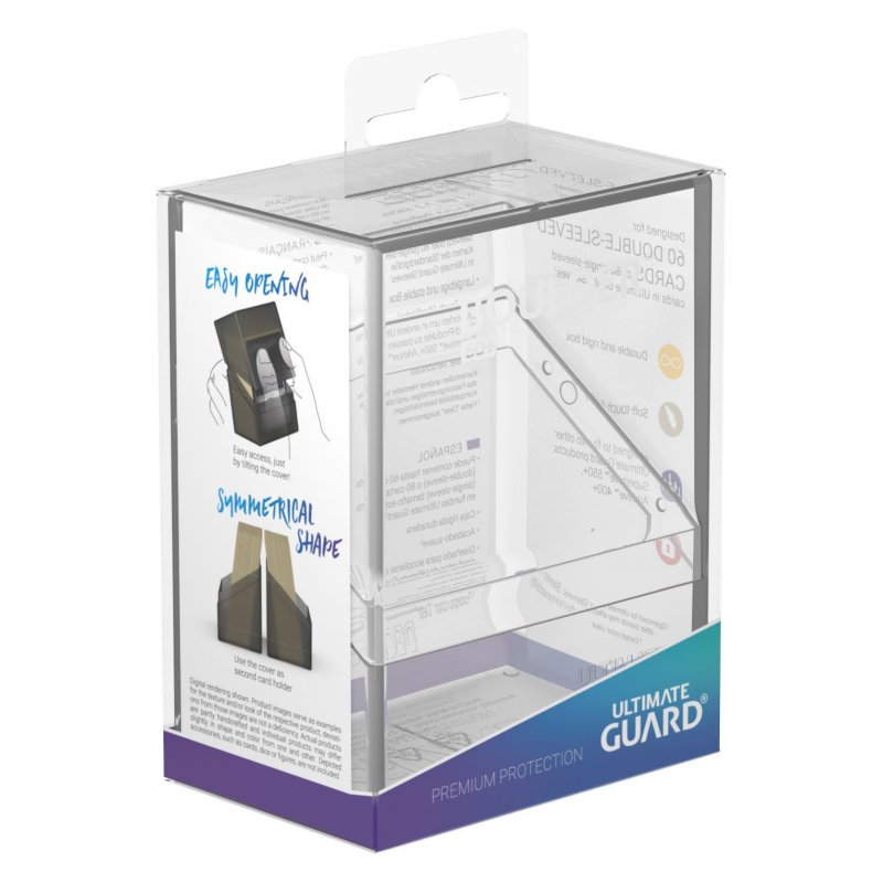 Ultimate Guard Boulder Deck Case 60+ taille standard Transparent