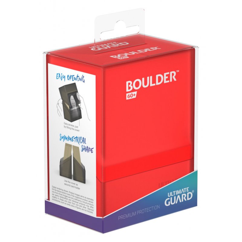Ultimate Guard Boulder Deck Case 60+ taille standard Ruby