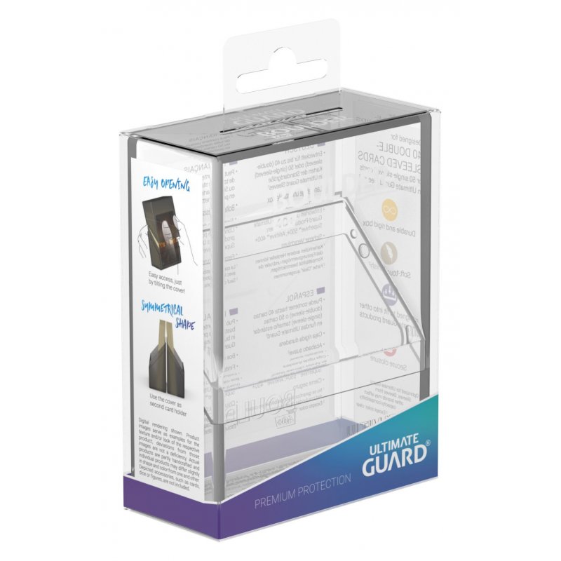 Ultimate Guard Boulder Deck Case 40+ taille standard Transparent