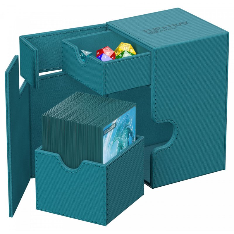 Ultimate Guard Flip`n`Tray 100+ XenoSkin Monocolor Bleu Pétrole