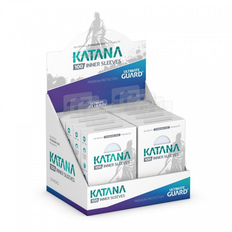 Ultimate Guard 100 Katana Inner Sleeves taille standard Transparent