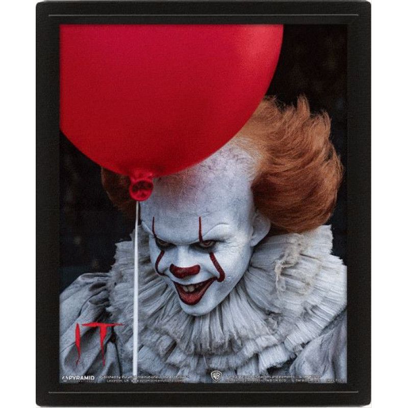 IT CADRE 3D LENTICULAIRE PENNYWISE EVIL FLIP