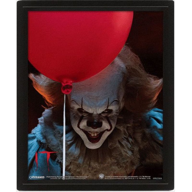 IT CADRE 3D LENTICULAIRE PENNYWISE EVIL FLIP