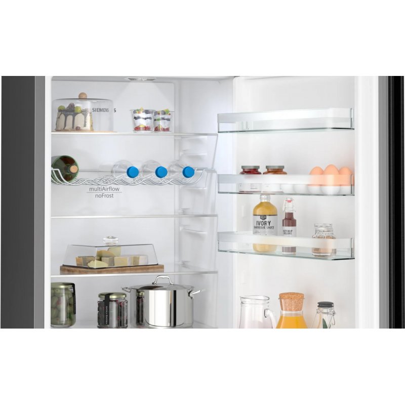 Siemens iQ300 KG39NXXBF réfrigérateur-congélateur Pose libre 363 L B Acier inoxydable