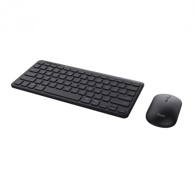 Trust Lyra clavier Souris incluse RF sans fil + Bluetooth QWERTZ Allemand Noir