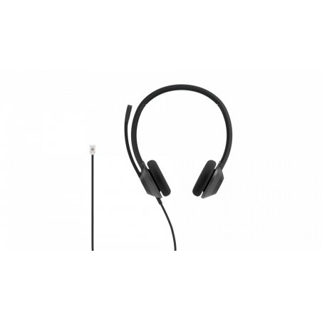 HEADSET 322 WIRED DUAL ON-EAR CARBON BLACK RJ9