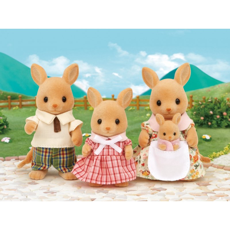 Sylvanian Families Kangaroo Family (EURO version: Short nose)