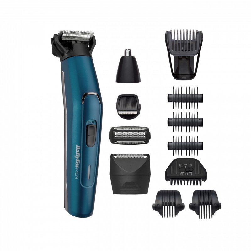 BaByliss Japanese Steel 12 in 1 Multi Trimmer Noir, Bleu Lithium-Ion (Li-Ion)