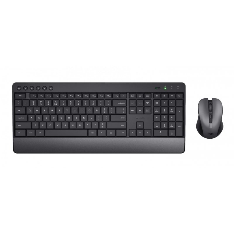 Pack 2en1 (Clavier/Souris) sans fil Trust Trezo (Noir)
