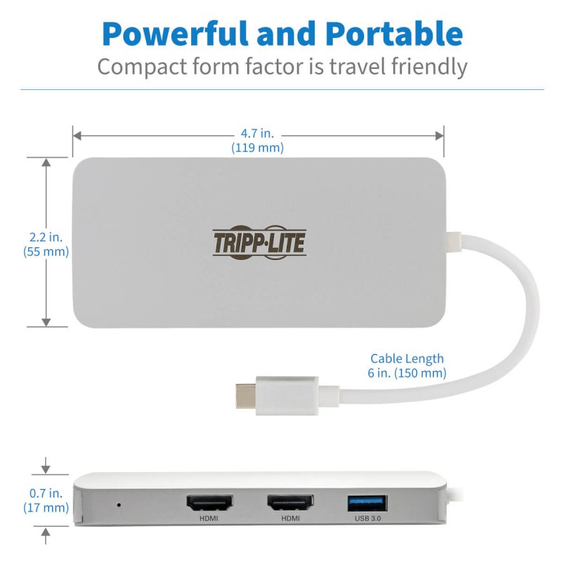 EATON TRIPPLITE USB-C Dock Triple Disp