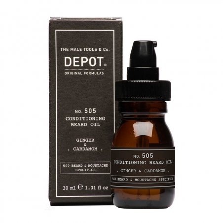 Depot - No. 505 Conditioning Beard Oil  - Ginger & Cardamom