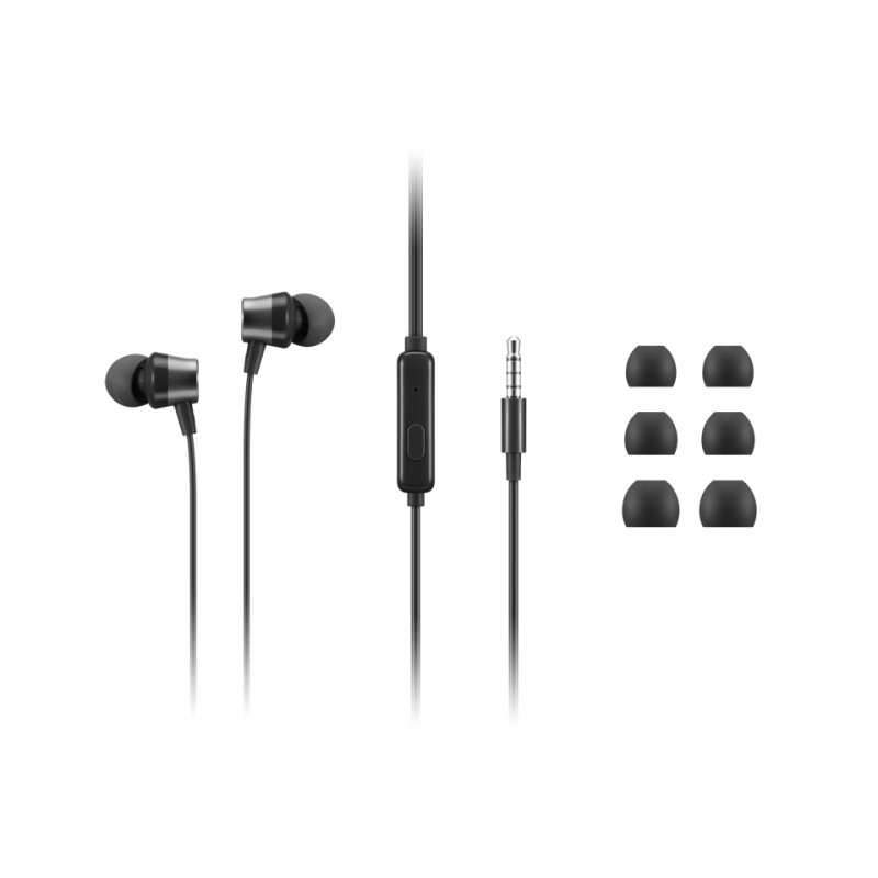 Lenovo 4XD1J77352 headphones/headset Wired In-ear Office/Call center Black