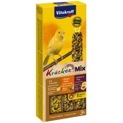 Vitakraft Kräcker Miel Sésame/ Abricot Figue / Oeufs Graines de graminées Canaris P/3