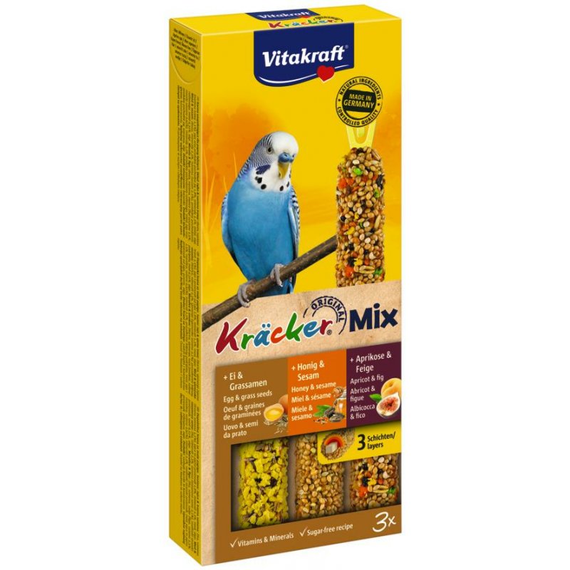 Vitakraft - Kräcker® Mix Honey/fruit/egg for budgies