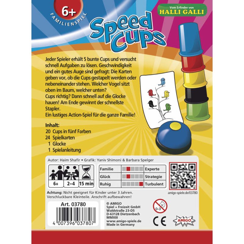 Amigo 03780 jeu de société Jeu de cartes Accumulation