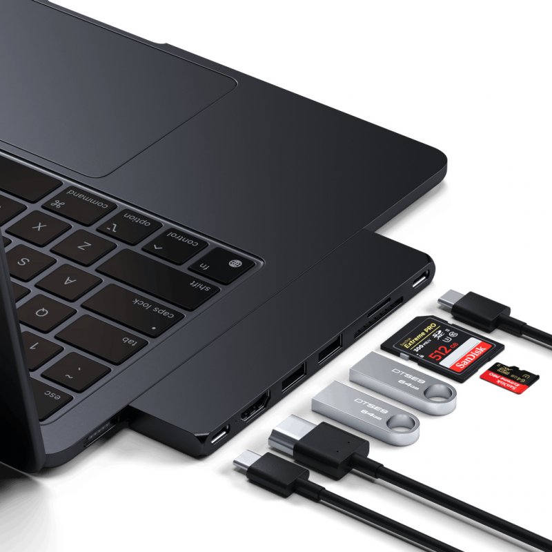 SATECHI-HUB PRO SLIM USB-C MIDNIGHT