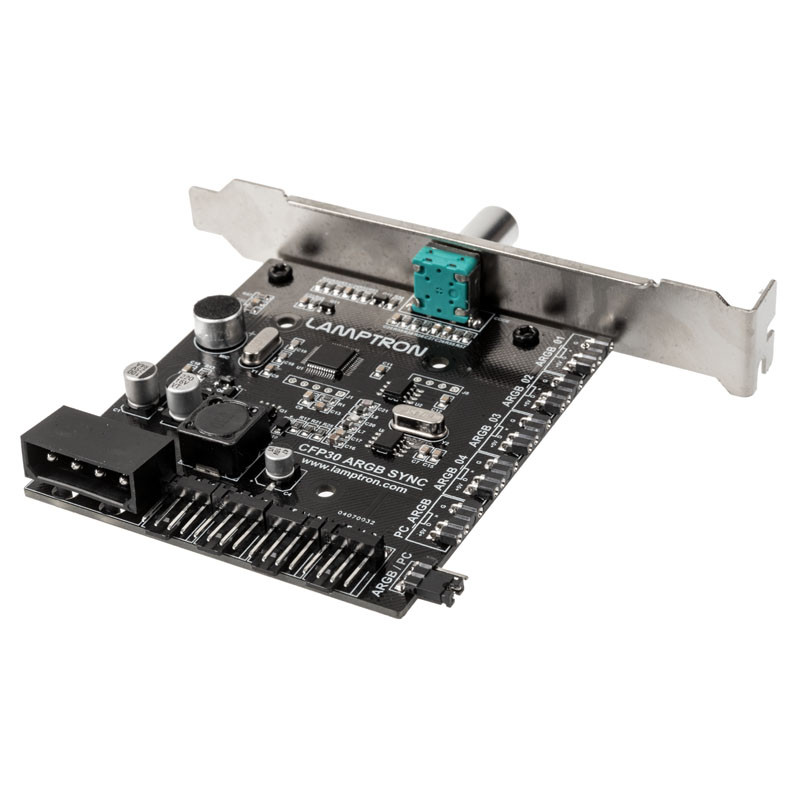 Lamptron compatible CFP30 ARGB Sync PCI Lüfter und RGB LEDController - silber