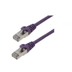 CAT 6 F/UTP PATCH CABLE - 0.5m PURPLE