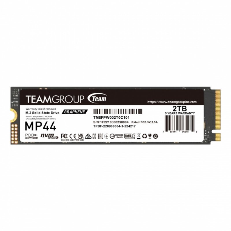 Team Group MP44 M.2 2 To PCI Express 4.0 NVMe