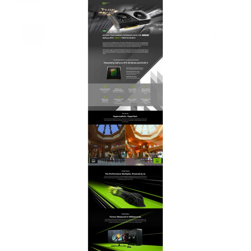 Inno3D Geforce RTX 4060 TI 8 GB Twin X2 Grafikkarte - 8GB GDDR6, 1x HDMI, 3x DP