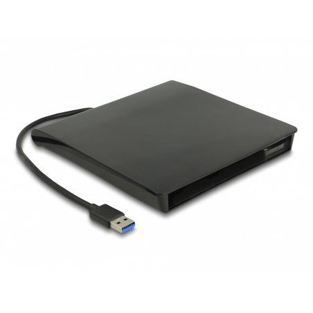 DeLOCK 42636 Boîtier de disques de stockage Boîtier HDD Noir 5.25"