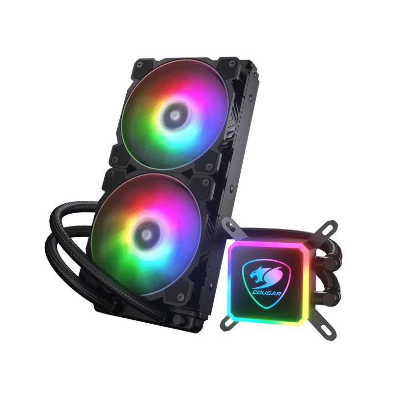 COUGAR Gaming AQUA ARGB Processor All-in-one liquid cooler 12 cm Black