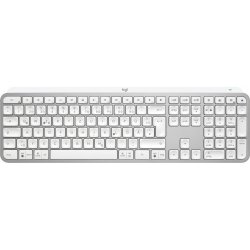 Logitech MX Keys S keyboard RF Wireless + Bluetooth QWERTZ German Aluminium, White