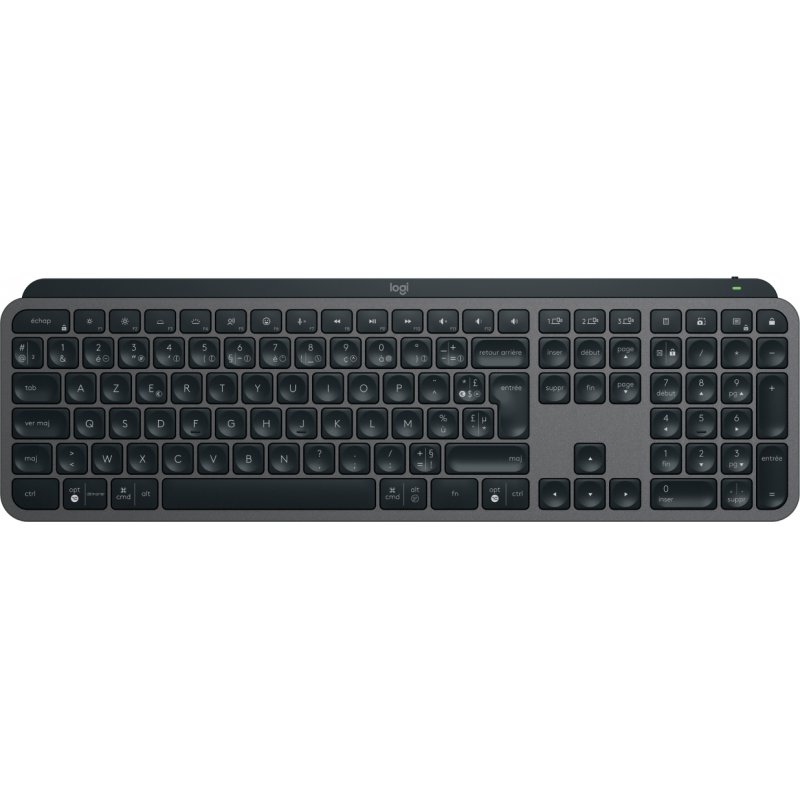 Logitech MX Keys S clavier RF sans fil + Bluetooth AZERTY Français Graphite