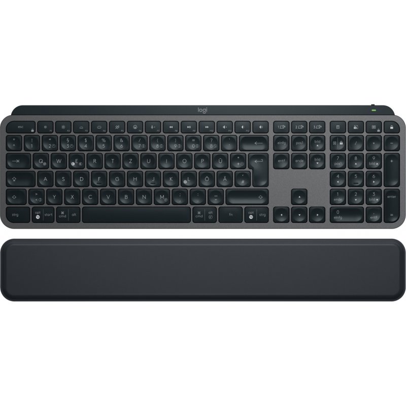 MX KEYS S - GRAPHITE - DEU - BT - N/A CENTRAL-419 PLUS PALMREST