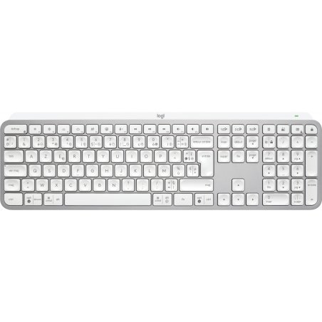 Logitech MX Keys S keyboard RF Wireless + Bluetooth AZERTY French Aluminium, White