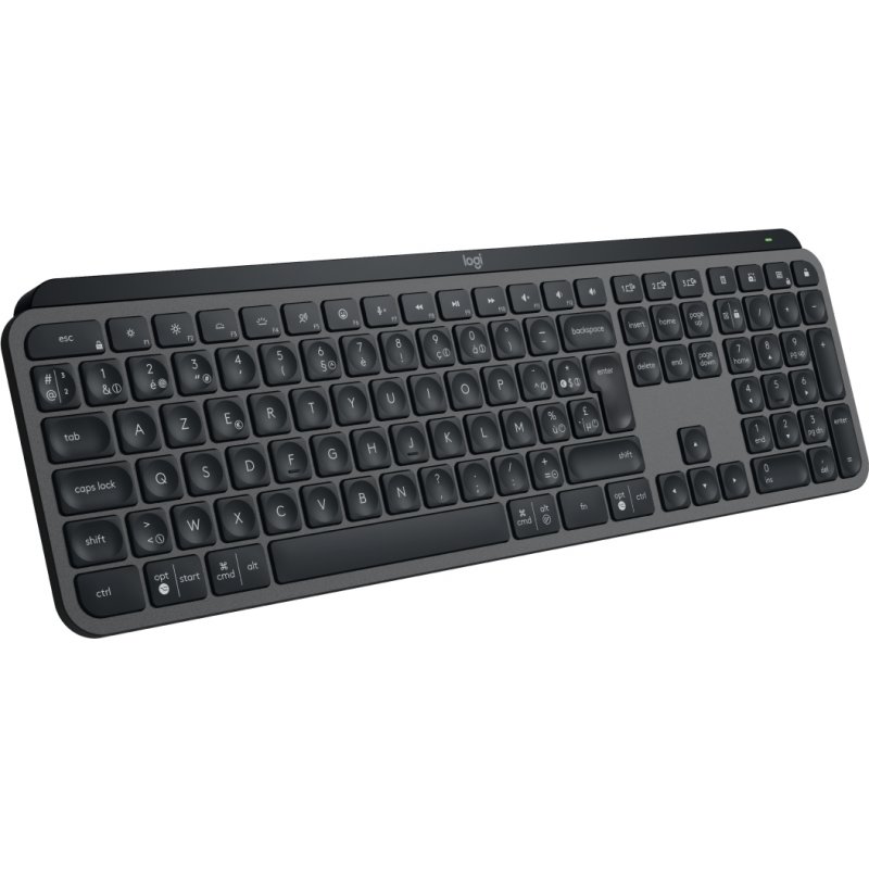 Logitech MX Keys S keyboard RF Wireless + Bluetooth AZERTY Belgian Graphite