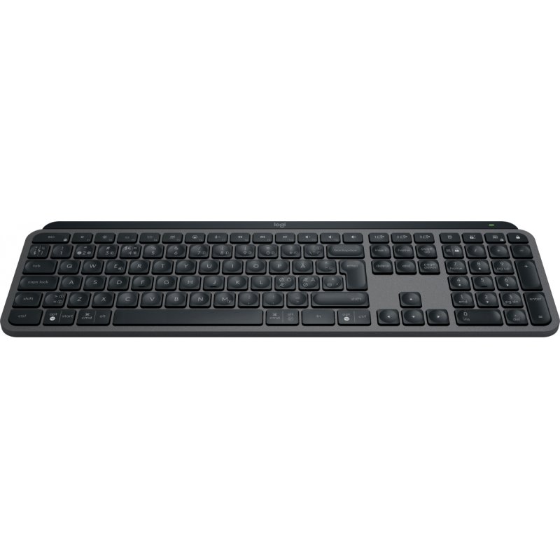 Logitech MX Keys S keyboard RF Wireless + Bluetooth QWERTY Danish, Finnish, Norwegian, Swedish Graphite