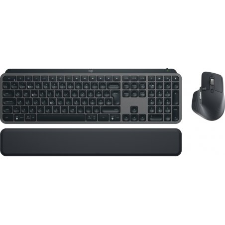 Logitech MX Keys S Combo clavier Souris incluse RF sans fil + Bluetooth QWERTZ Suisse Graphite