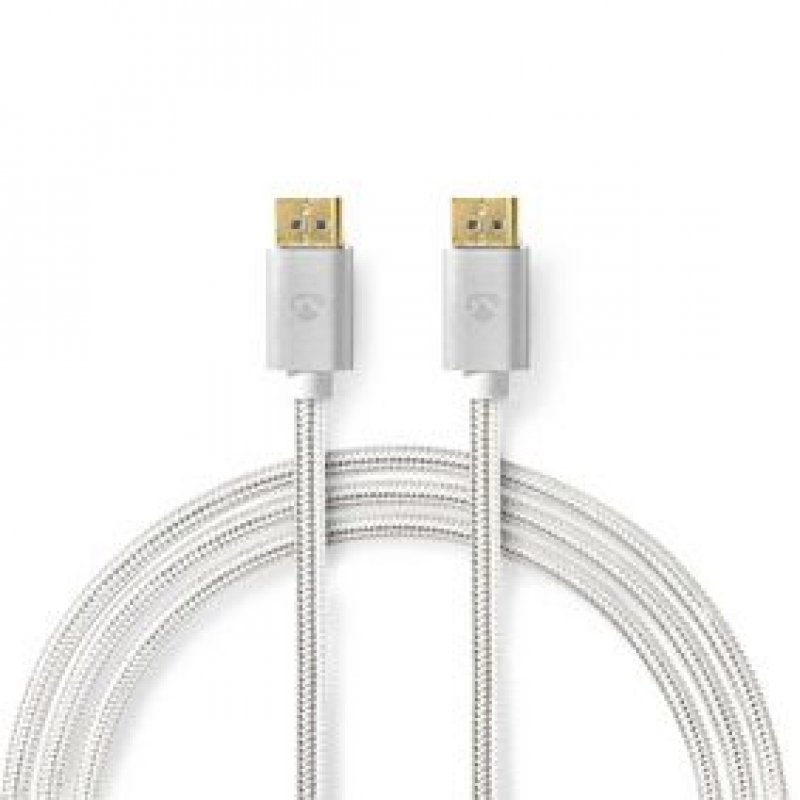 Nedis CCTB37014AL20 câble DisplayPort 2 m Argent