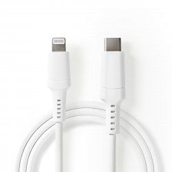 Nedis CCGW39650WT10 lightning cable 1 m White