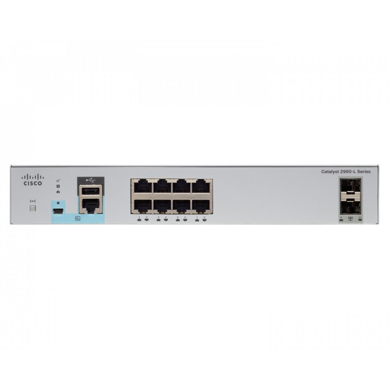 Cisco Catalyst 2960-L, Refurbished Géré L2 Gigabit Ethernet (10/100/1000) 1U Gris