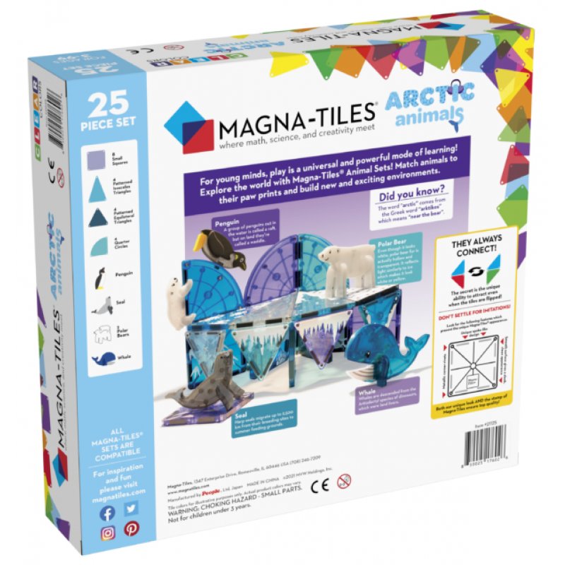 Magna-Tiles Arctic Animals 25-Piece Set