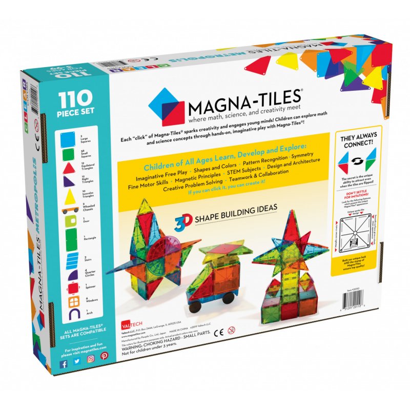 Magna-Tiles - Metropolis 110 pcs set - (90213)