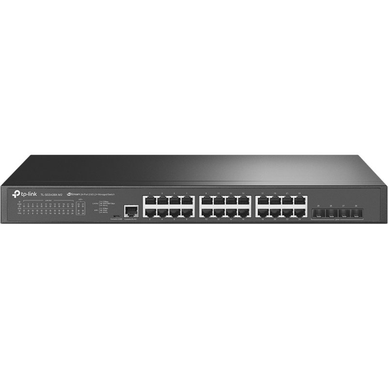 TP-Link JetStream TL-SG3428X-M2 V1.6 - Switch - 24 Anschlüsse - managed - an Rack montierbar