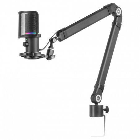 Mars Gaming MMIC-XT, Professional High Definition 192Khz 24-bit Studio Microphone, Omnidirectional Arm, Anti Shock Mount