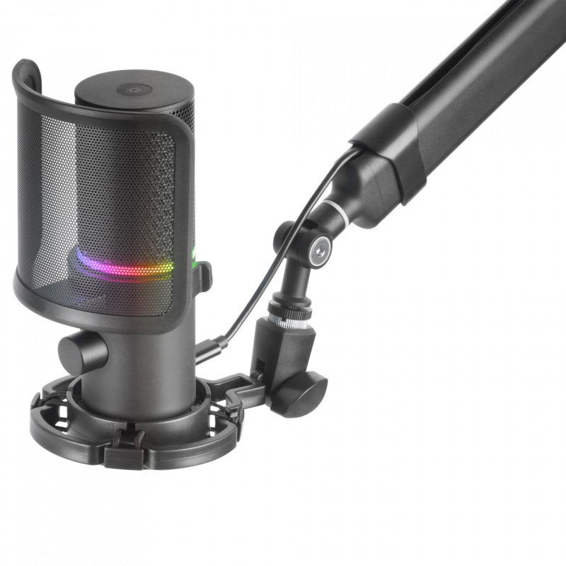 Mars Gaming MMIC-XT, Professional High Definition 192Khz 24-bit Studio Microphone, Omnidirectional Arm, Anti Shock Mount