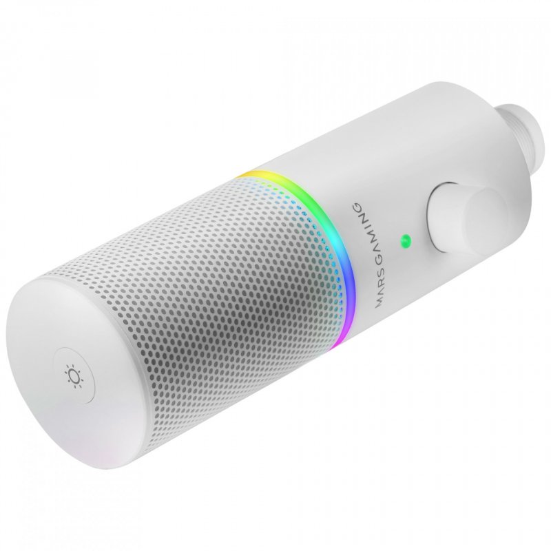 Microphone Mars Gaming  MMIC-XT RGB avec bras de montage (Blanc)