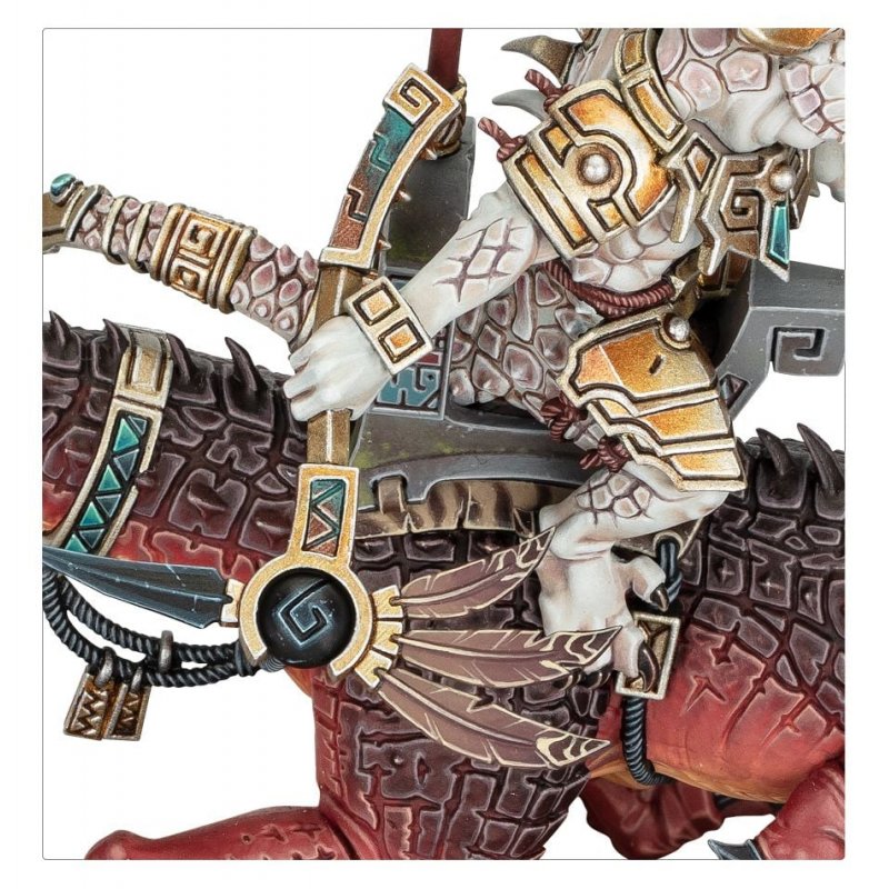 Warhammer AoS - Seraphon Vétéran Scarifié Saurus sur Aggradon