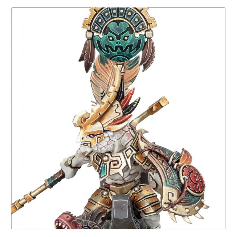 Warhammer AoS - Seraphon Vétéran Scarifié Saurus sur Aggradon