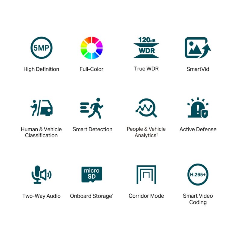 Cam TP-Link Turret Network 5MP VIGI C450(4mm)