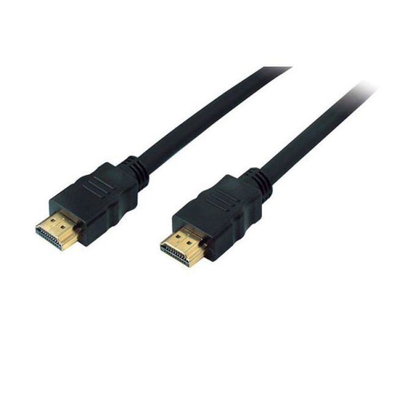 HDMI (ST-ST) 1m 3D Ethernet 4K vergoldet Black
