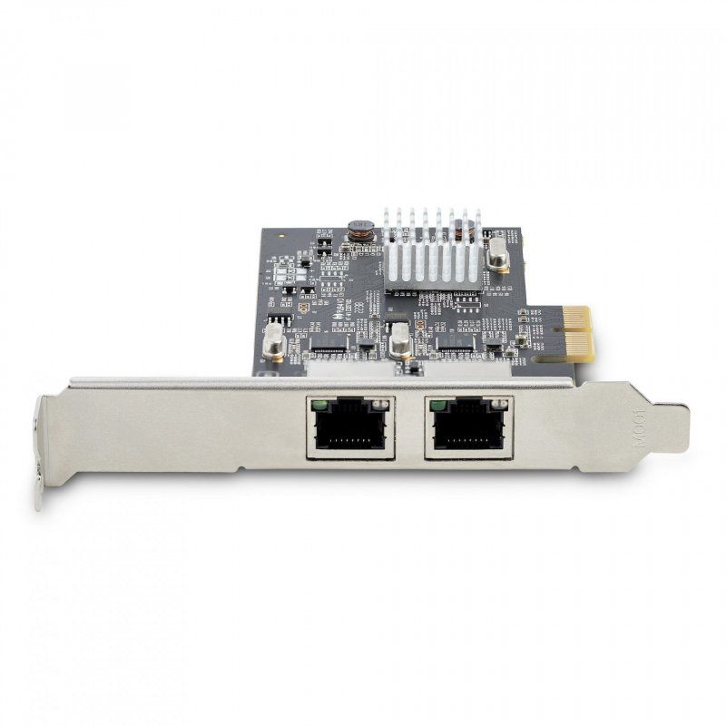 StarTech.com Carte Réseau PCIe à 2 Ports 2,5 Gbps NBASE-T, Intel I225-V - Carte Réseau pour PC - Carte Réseau Ethern