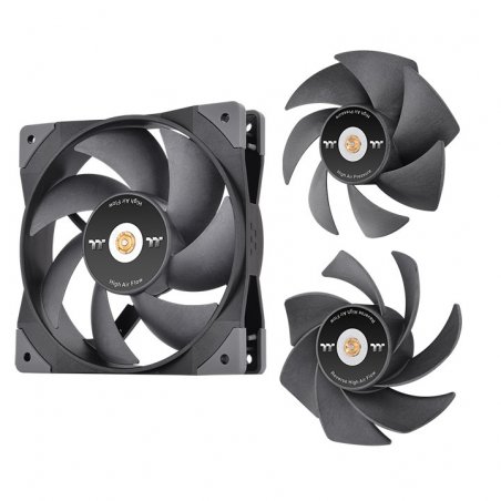 120mm Thermaltake GT12 PC Cooling Fan TT Premium Edition Black - 1 Pack