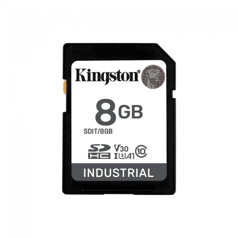 8GB SDHC INDUSTRIAL C10 -40C TO 85C UHS-I U3 V30 A1 PSLC